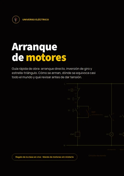 Tapa de la guía Arranque de motores de Universo Eléctrico